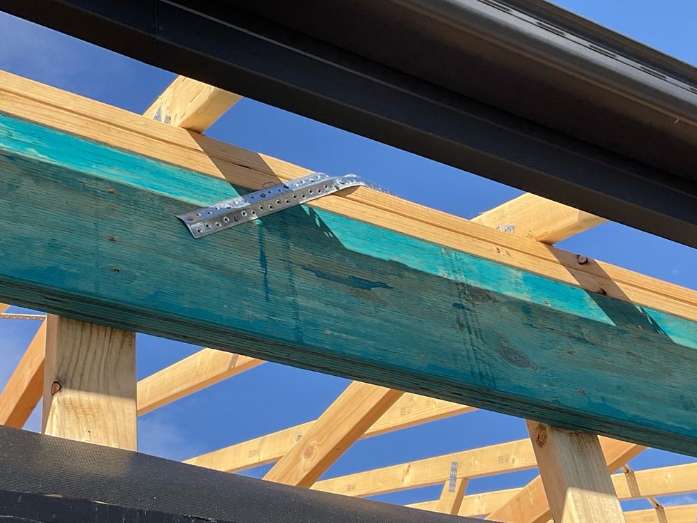 Roof bracing not bent onto the top plate and nailed off, Hoppers Crossing, Wyndham Vale