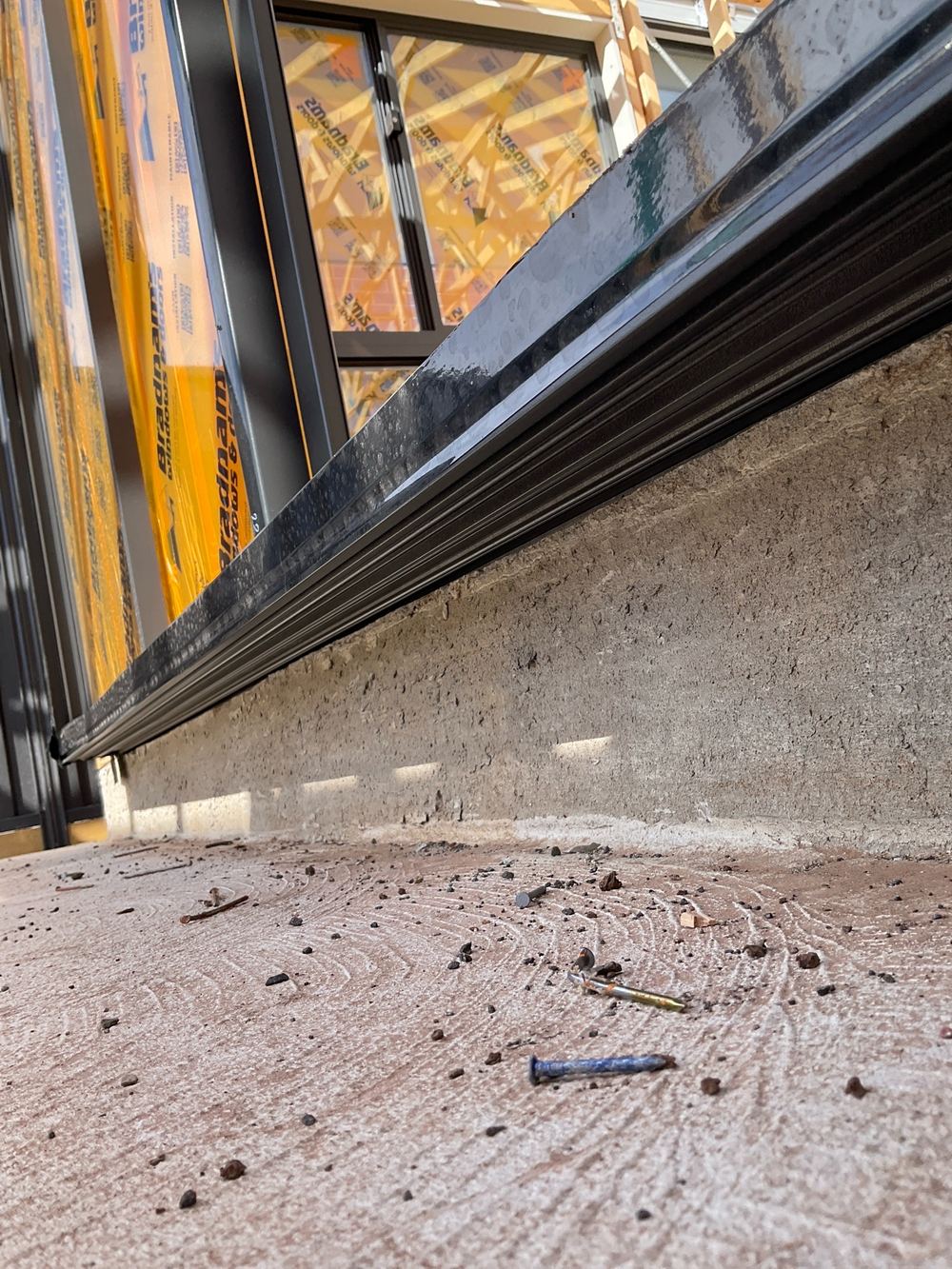 Window sill support brackets missing, found during a frame inspection in Hoppers Crossing