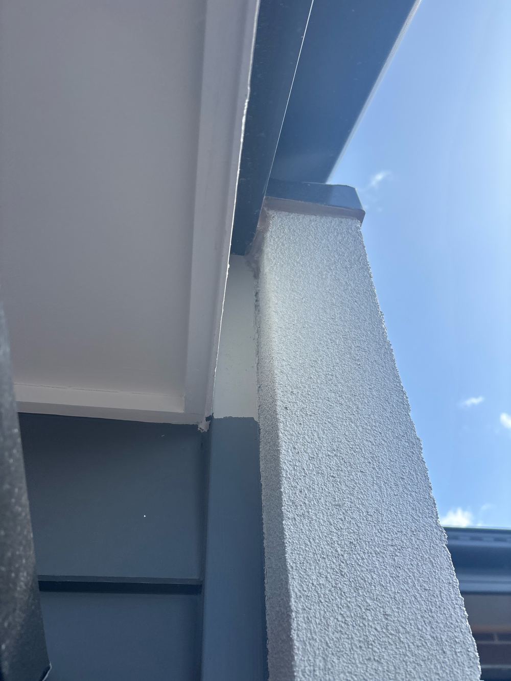 Articulation joint left without mastic sealant and open to water, found during a pre-handover inspection in Wyndham Vale