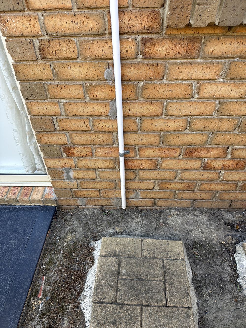 Air conditioner condensate draining against the external wall, found during a pre-purchase inspection in Wantirna South