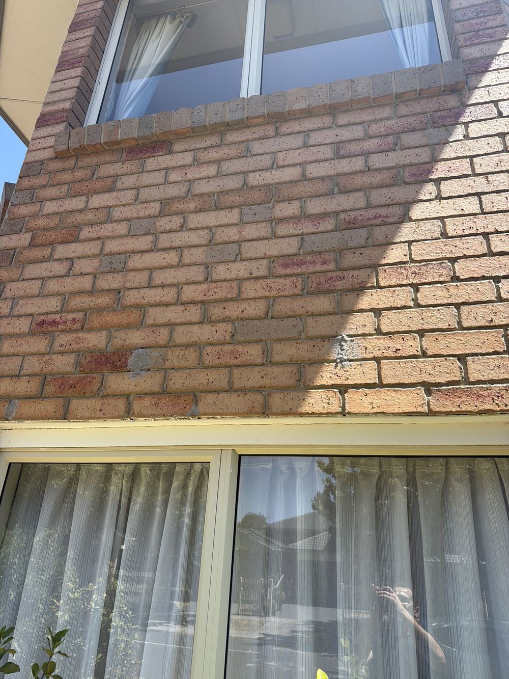Weep holes filled in, blocking drainage and airflow in the wall cavity, found during a pre-purchase inspection in Wantirna South